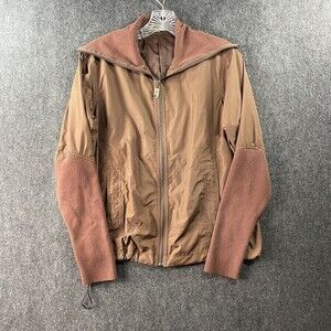 Bette & Court Swing Pullover Jacket Windbreaker Size Small Brown EUC Women's